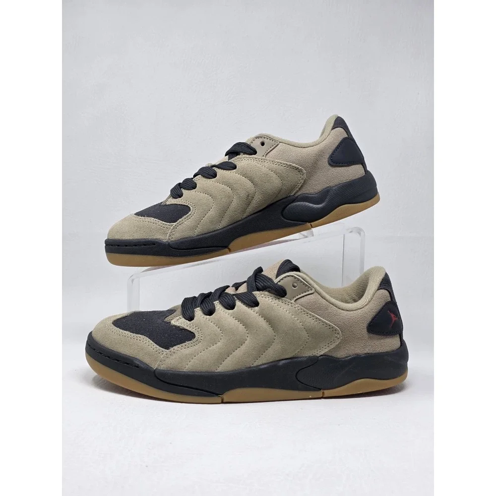 Jordan Session Sneakers Kids Size 7Y Khaki Black Suede Gum Sole IB5679-200 NEW